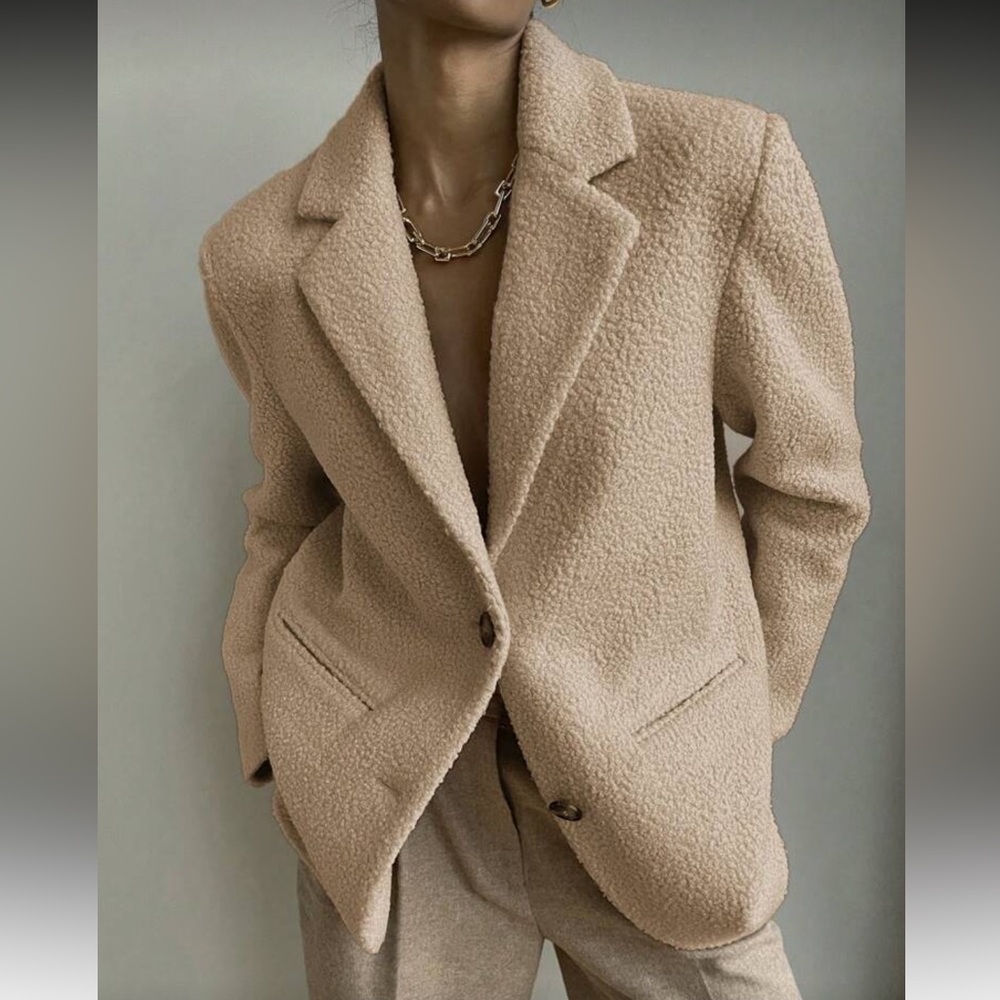 Tan Teddy Jacket - Picture 2 of 5